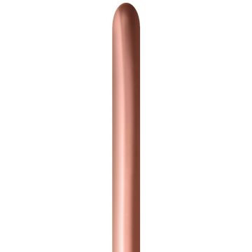 Sempertex 260 Nozzle Up Reflex Rose Gold Modelling Balloons (50 pieces)