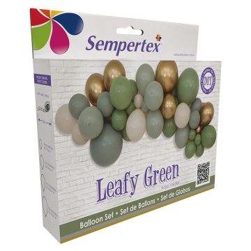 Sempertex DIY Balloon Garland Kit – Leafy Green