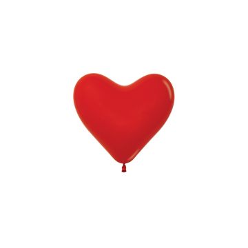 Sempertex, Heart Balloon, 15 cm, Red, 50 Pieces