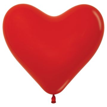 Sempertex Heart Balloons 30 cm – Red (50 pieces)