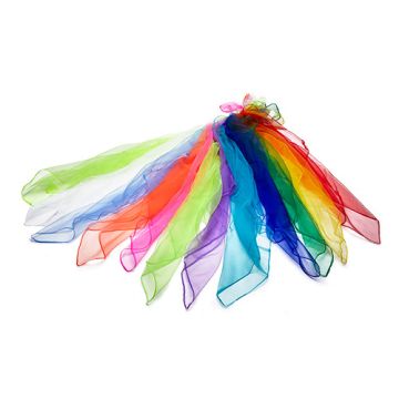 Set of 12 Henrys Juggling Scarves 65 x 65 cm