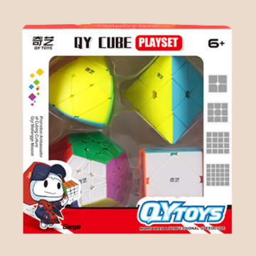 QiYi Gift Packaging - Pyraminx, Skewb, Megaminx, and Mastermorphix