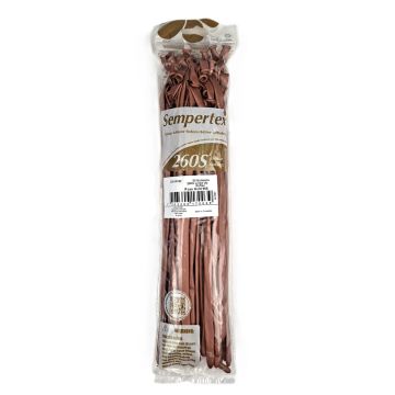 Sempertex 260 Nozzle Up Reflex Rose Gold Modelling Balloons (50 pieces)
