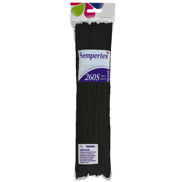 Sempertex - 260 Nozzle Up - BLACK - Modelling Balloons (50 pieces)