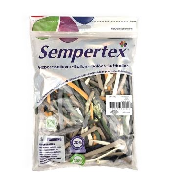 Sempertex Earthy Mix 260 Modelling Balloons (100 pieces)
