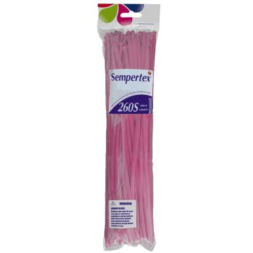Sempertex 260 Nozzle Up Fuchsia Modeling Balloons 50 pcs