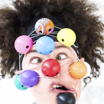 Colourful Clown Nose Silicone